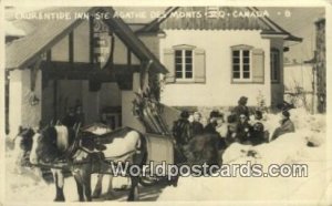 Laurentide Inn Ste Agathe Des Monts, PQ Canada 1945 Missing Stamp 