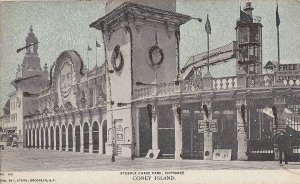 Postcard Steeple Chase Park Entrance Coney Island #2