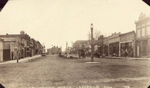 Main Street, Looking North - Lakefield, Minnesota Real Photo Postcard
