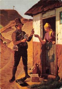 B73645 A rural posyman in Jutland Denmark