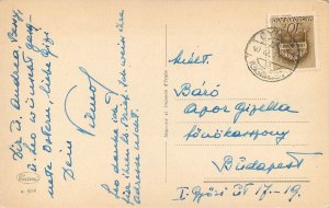 Easter greetings postcard flower Hungary