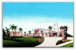 Vintage 1950's Postcard Skylark Motel & Restaurant US 19 & 27 Perry Florida