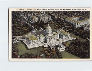Postcard U. S. Capitol, Library and House Office Building, Washington, D. C.