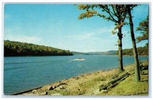 1960 Clear Water Blue Skies Thrilling Mountain Deep Creek Lake Maryland Postcard