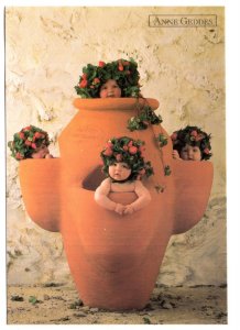 Anne Geddes, 1997 Four Strawberry Babies in Flower Pot, Photography