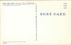 Topeka Library Bookmobile Van Truck c1950s Postcard 