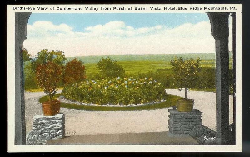 Buena Vista Hotel Cumberland Valley PA unused c1930's