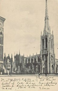 NEW YORK CITY~GRACE CHURCH~1905 ROTOGRAPH PHOTO  POSTCARD