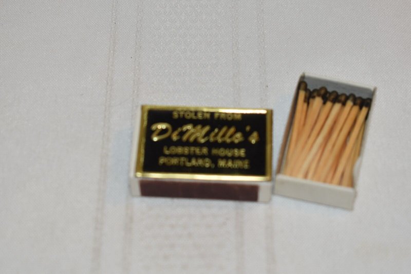 DiMillo's Lobster House Portland Maine Matchbox