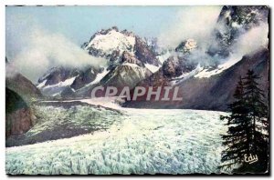 Savoie Postcard Modern Sea ice and the Grandes Jorasses