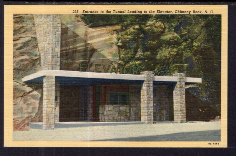 Entrance to the Tunnel Leading to the Elevator,Chimney Rock,NC