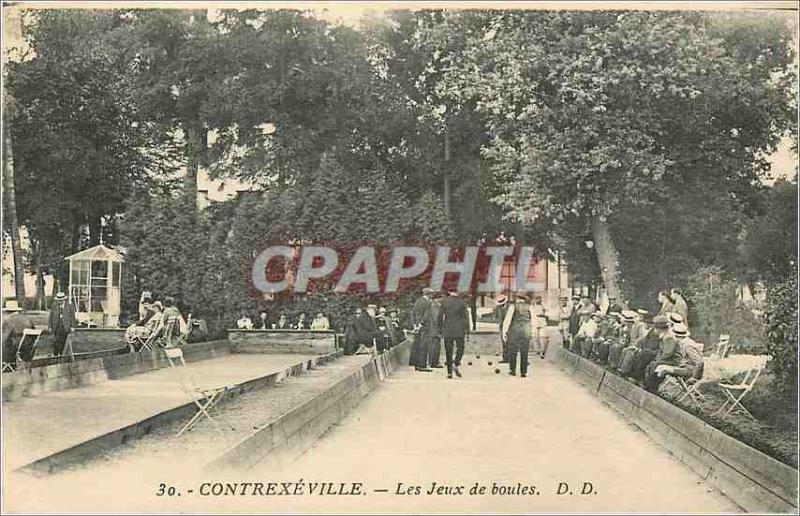 CPA Contrexeville Les Jeux de boules 