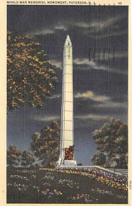 World War Memorial Monument Paterson, New Jersey NJ