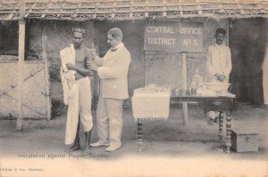 Bombay India Plague Inoculation Doctor Medical Vaccination Postcard AA66259