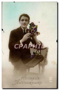 Postcard Fancy Old Man