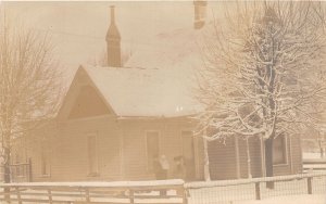 J64/ Bowling Green Ohio RPPC Postcard c1910 Thale Home Residence  317