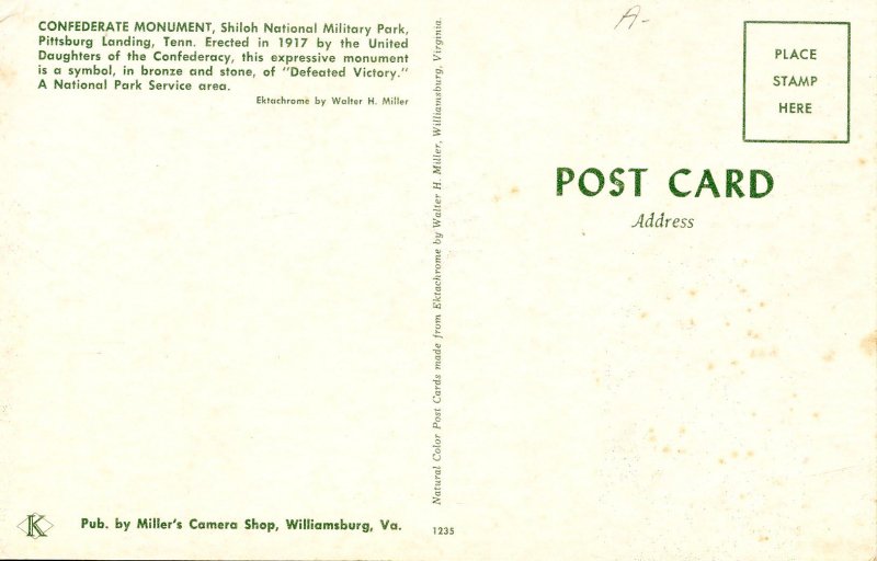 TN - Shiloh. Confederate Monument