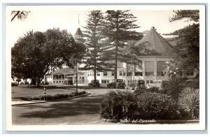 c1940's Hotel Del Coronado Cars Sea Side Elliots Vintage RPPC Photo Postcard 