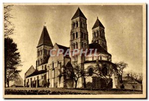 Old Postcard Morienval Church Notre Dame Former abbey church of Benedictines