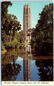 M-63037 Florida's Majestic Singing Tower and Its Reflection Lake Wales Florida