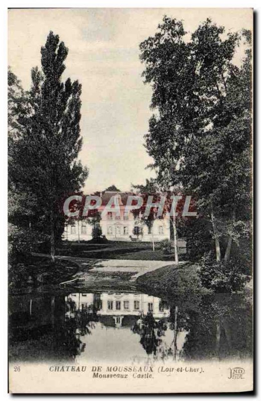 Old Postcard Chateau De Mousseaux