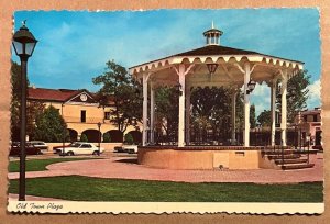 VINTAGE UNUSED  POSTCARD - OLD TOWN PLAZA, ALBUQUERQUE, NEW MEXICO