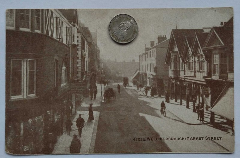 Wellingborough, Market Street, England, 1920