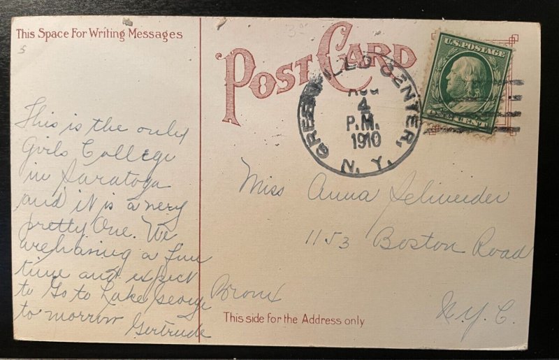 Vintage Postcard 1910 St. Clement's College, Saratoga Springs, New York (NY)