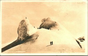 1942 Postcard RPPC Snæfellsjökull Glacier Iceland WWII American Forces Cancel