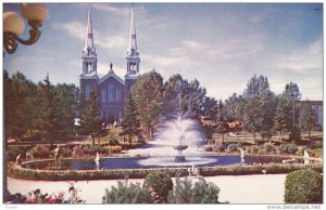 Church and Park of Notre Dame De St. Felicien, ROVERVAL, Quebec, Canada, 40-60's