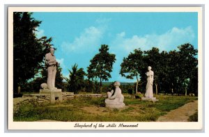 Shepherd Of The Hills Monument Branson Missouri Postcard Beautiful Ozarks