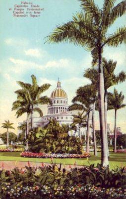 CAPITOLIO DESDE EL PARQUE FRATERNIDAD HABANA CUBA