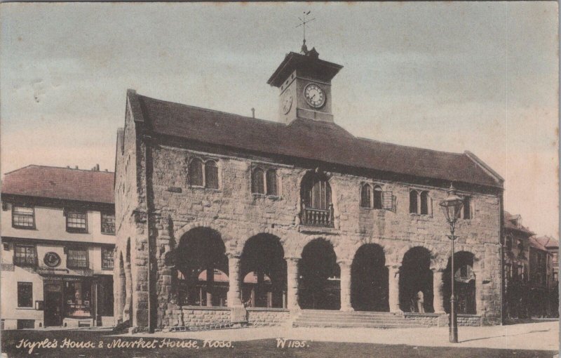 Herefordshire Postcard - Ross, Kyrles House and Market House  RS36824