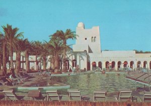 Algeria Hotel Touggourt Piscine Oasis Postcard