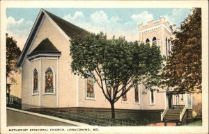 Lonaconing Maryland MD Methodist Episcopal Church Vintage Postcard