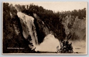 Quebec Canada Montmorency Falls RPPC Postcard A45