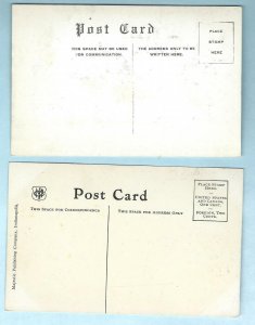 K75  Springfield, Ill. 2 Pcs.High School Front View, Hospital  Front View Unused