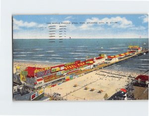 Postcard The World Famous Steel Pier Atlantic City New Jersey USA