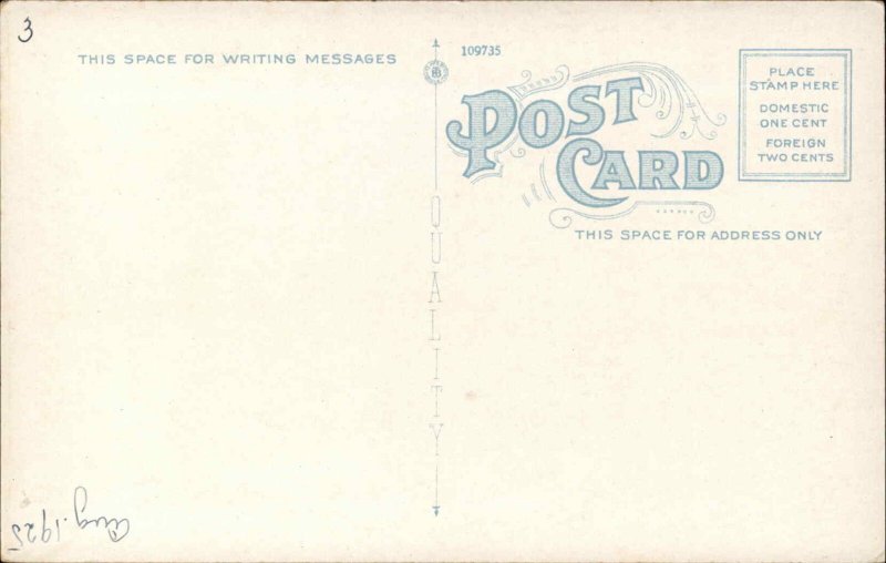 Bath ME Washington St. c1920 Postcard #2 