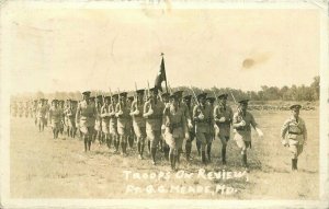 Fort George Meade Maryland RPPC Photo Postcard Military Soldiers 20-11597