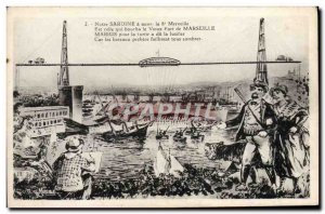 Old Postcard Our Nour has Sardine Marvel Tiger Hunter Hunting Boat