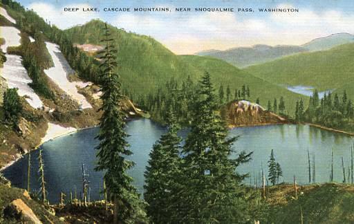 WA - Deep Lake, Cascade Mountains near Snoqualmie Pass