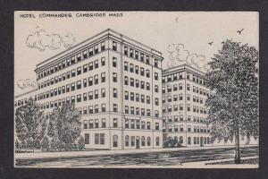 MASSACHUSETT CAMBRIDGE MA Hotel Commander MASS Postcard