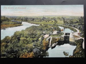 Worcestershire STOURPORT River Severn Showing Lock Old Postcard by Valentine