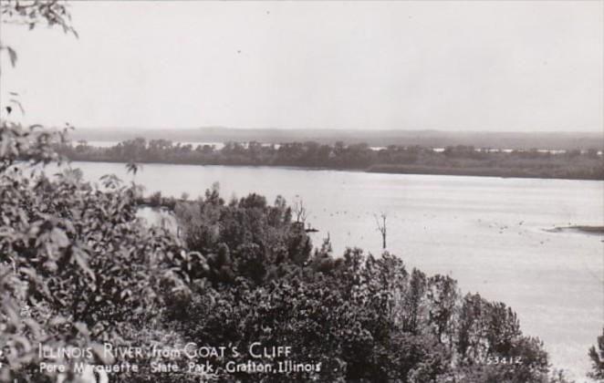 Illinois Grafton Illinois River From Goat's Cliff Pere Marquette State Park R...