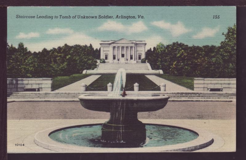 Tomb of the Unknown Soldier Arlington VA Postcard 3609