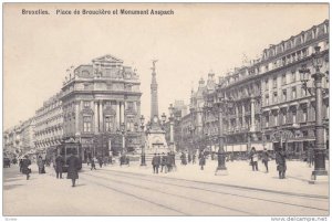 Bruxelles, Place de Brouckere et Monument Anspach, Belgium, 00-10s