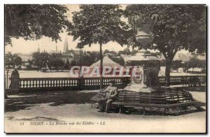 Niort - La Breche view Garden - Old Postcard