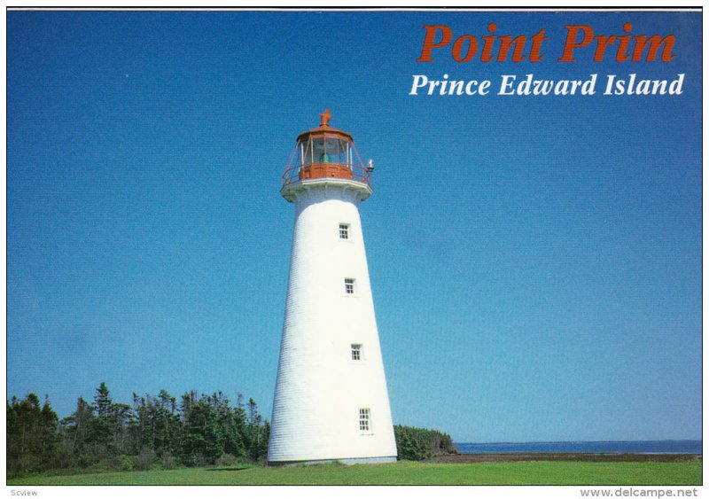 Lighthouse, POINT PRIM, Rrince Edward Island, Canada, 50-80's