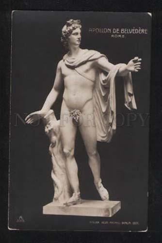 057450 NUDE Young Man. APOLLON. Roma Vintage Photo